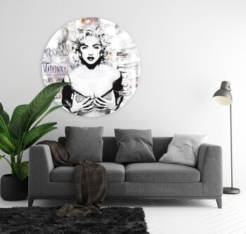 Cercle mural - Madonna - Qualité Dibond Premium 2