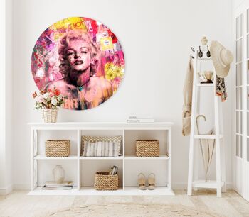 Cercle mural - Marilyn Monroe - Qualité Dibond Premium 2