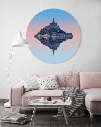 Cercle Mural - Mont Saint Michel - Qualité Dibond Premium 2