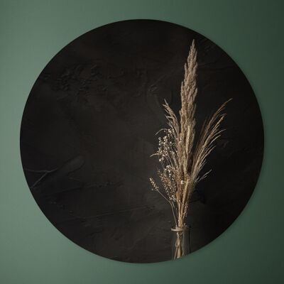 Wall Circle - Dried Flowers - Premium Dibond Quality