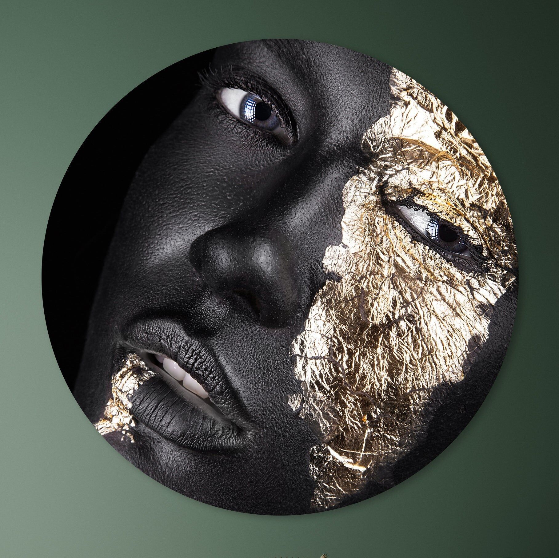 Cerchio da parete - Ora d'oro - Qualità Premium Dibond