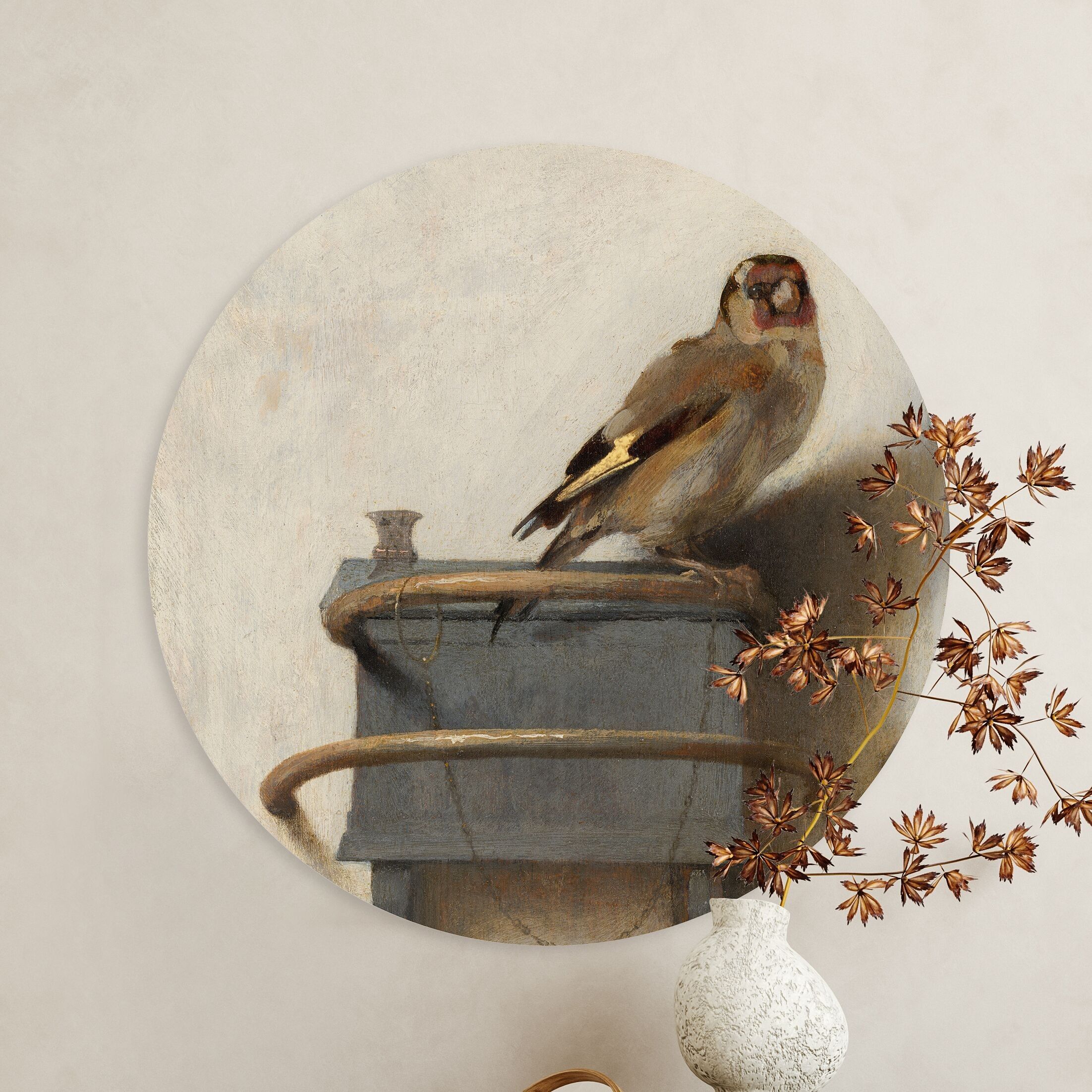 Cerchio da parete - Cardellino - Qualità Premium Dibond