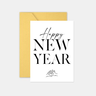 Happy new year greeting card