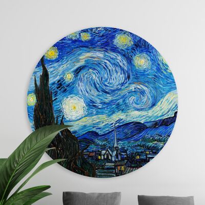 Cercle mural - La Nuit étoilée - Qualité Dibond Premium
