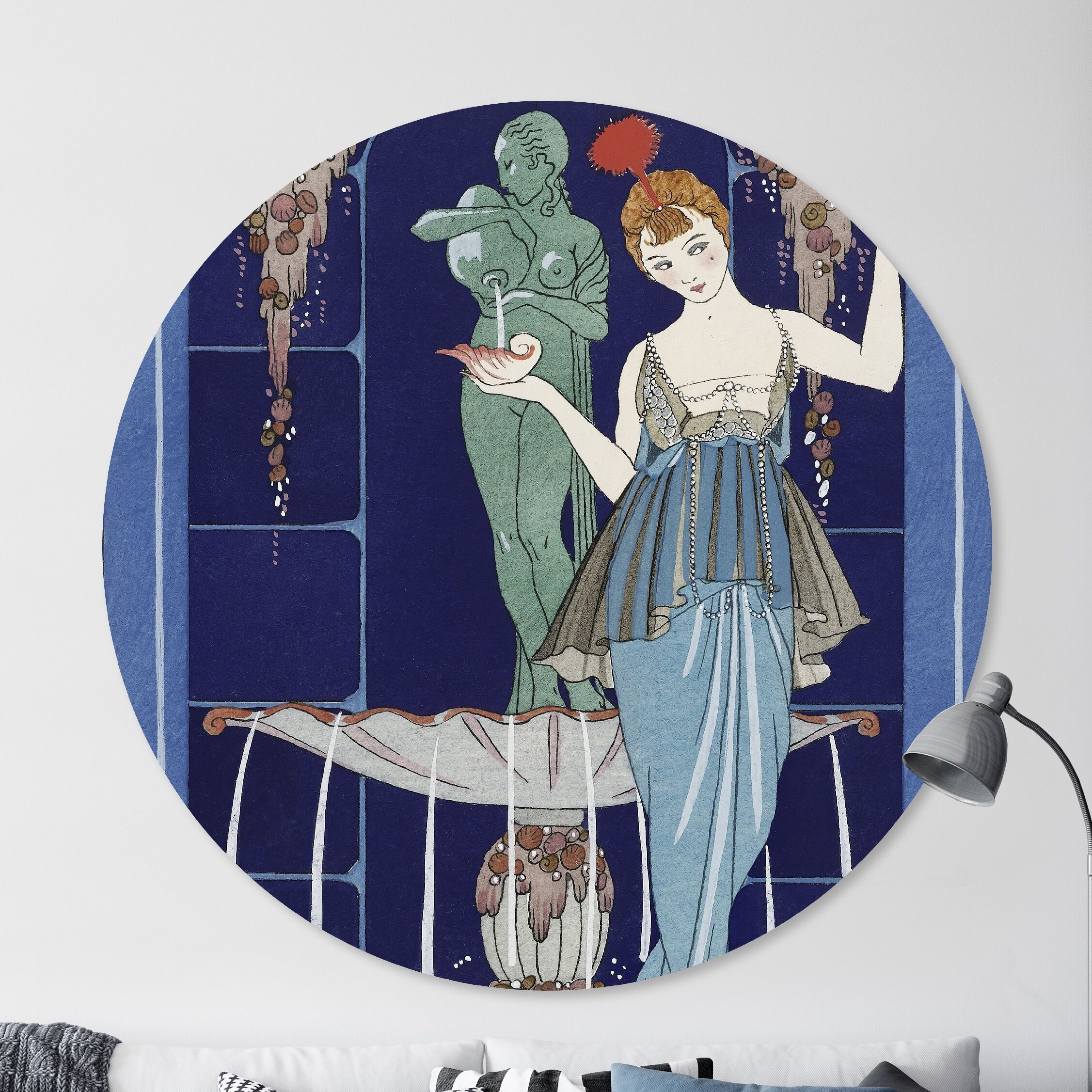 Círculo de pared - La Fontaine - Calidad Premium Dibond