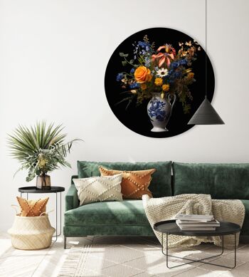 Wall Circle - Vase avec fleurs ll - Qualité Dibond Premium 2