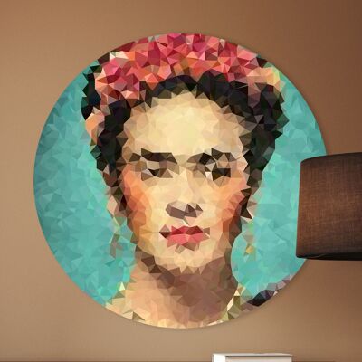 Círculo de pared - Frida Kahlo - Calidad Premium Dibond