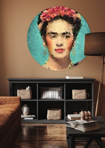 Cercle mural - Frida Kahlo - Qualité Dibond Premium 2