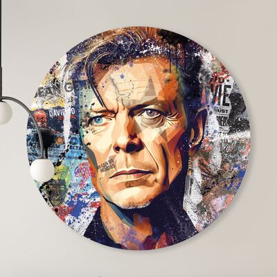 Cerchio da parete - Bowie ll - Qualità Premium Dibond