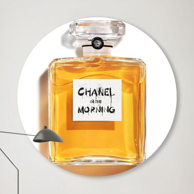 Wandkreis – Chanel am Morgen – Premium-Dibond-Qualität