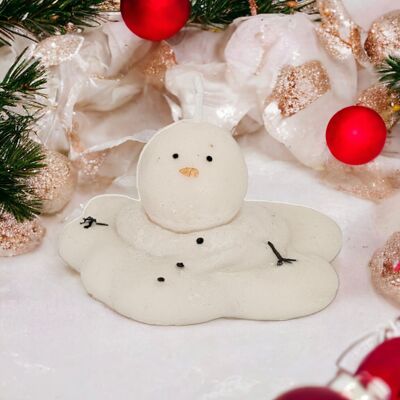 Melted Snowman Candle