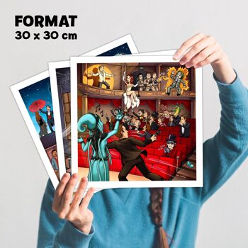 30 films à trouver - Spécial Pack 3 posters 30 x 30 cm - 10 films cultes sont représentés dans chaque poster ! 2