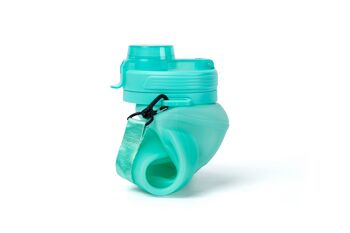 Bouteille d'Eau MASS BOTTLE™ Bleu 2L: Silicone Sans BPA, Pliable, Écologique, Anti-Fuite, Durable et Légère 3