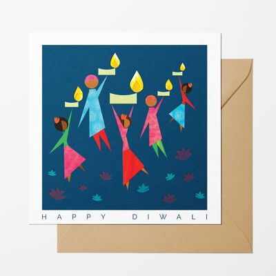 Glückliche Diwali-Grußkarte