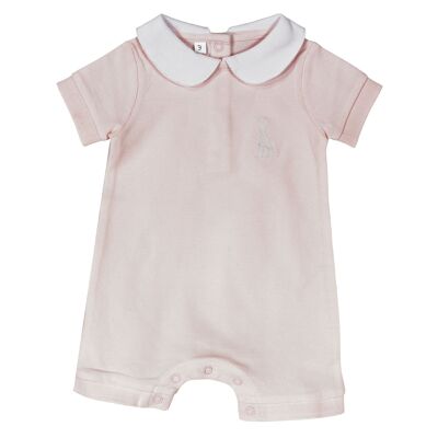 Playsuit aus Piqué-Mesh 12m