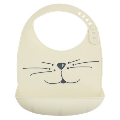 Sand cat silicone bib