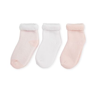 Sock set 3 - pink - 6/12m