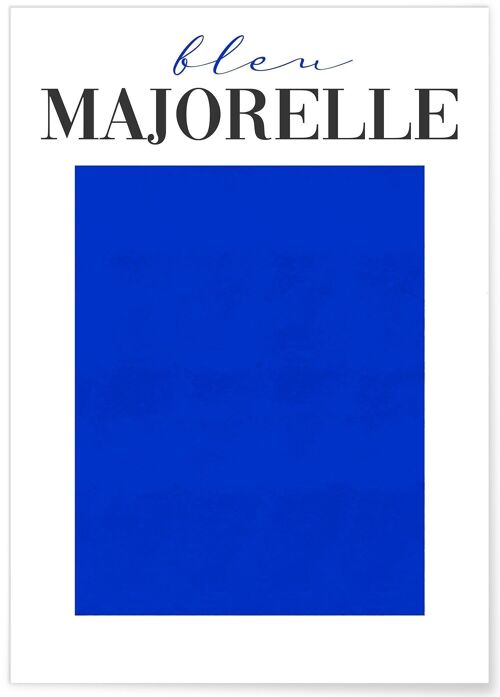 Affiche Bleu Majorelle