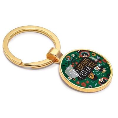 Gold keyring message Girlfriends - Edelweiss