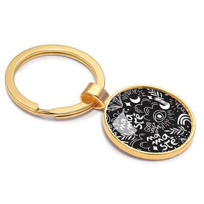 Gold key ring - Namasté