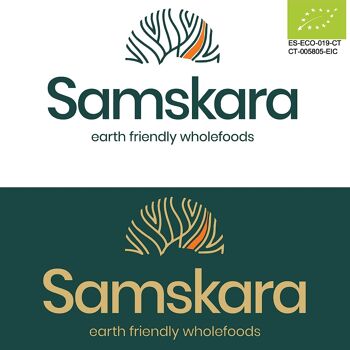 Poudre de triphala biologique BIO | SAMSKARA origine INDE | ayurvédique | Mélange 100 % pur naturel d'Amla, Haritaki et Bibhitaki | utiliser avec de l'eau tiède | (100 gr X 1 paquet) 5