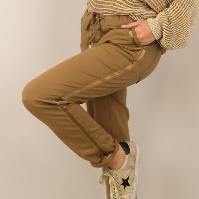 Pantaloni in cotone - Fascia in raso su 2 tasche | ASTRA