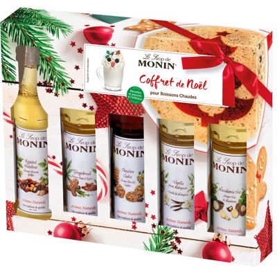 Box of syrups for hot Christmas drinks – 5x5cl