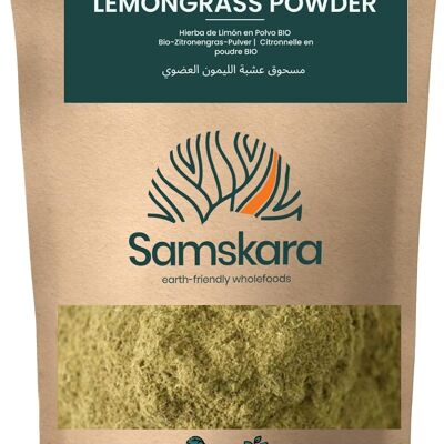 BIO Lemongrass Powder | Organic | Samskara | Calm and Aroma | (150g x 1) | Origin Sri Lanka | Ideal for Teas