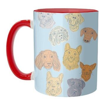 TASSES, MOTIF ILLUSTRATION DE PORTRAIT DE CHIEN PAR ADAM REGESTER 4