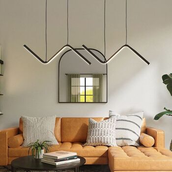 Suspension Ripple: Lampe Moderne, Éclairage LED Économique, Design Minimaliste vague triangle 9