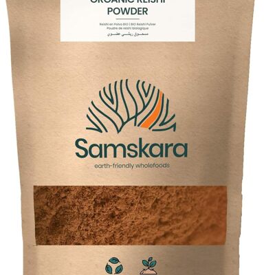 Reishi en polvo | Orgánica BIO | Usar para preparacion de té, café, sopa, o postres | Samskara | (150g x 1pack)