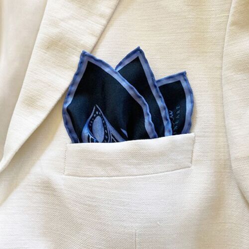 Asymmetric Silk Pocket Square