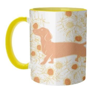 TASSES, CHIEN SAUCISSE GAVANT PAR MICHELLE WALKER 27