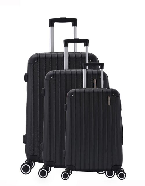 Set de 3 valises double roues ABS rigide - Corner - Trolley ADC