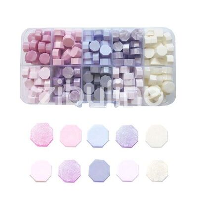 Sealing wax tablets - Mauve pink monochrome box