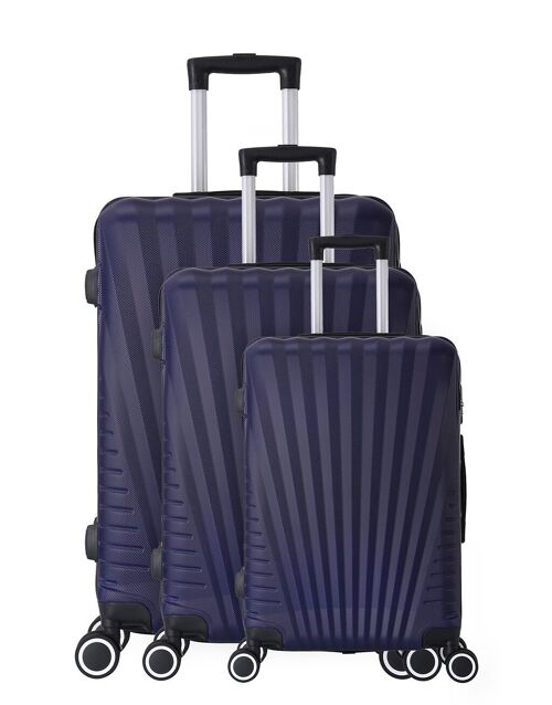 Set de 3 valises double roues ABS - Elegance - Trolley ADC