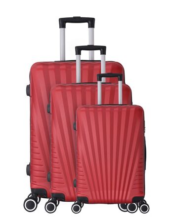 Set de 3 valises double roues ABS - Elegance - Trolley ADC 4