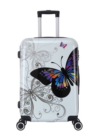 Set de 3 valises double roues Polycarbonate - Butterfly - Trolley ADC 2