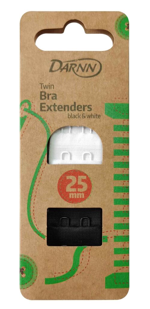 BRA EXTENDER (25MM x 2 PIECES), 2 Hooks Bra Strap Extenders, Pack of 2 Extender for Bra, Comfortable Bra Extender