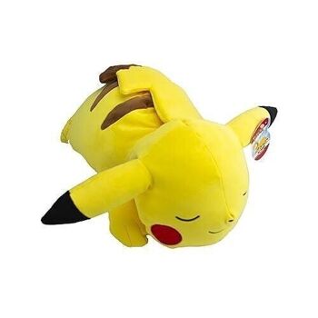 Bandai - Pokémon - Peluche Pikachu 40cm Qui dort - Peluche Pokémon Toute Douce - Réf : WT97920 2