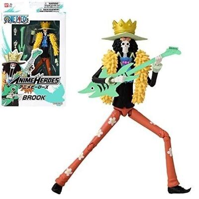 Bandai - Anime Heroes One Piece - Figure 17 cm -Brook - Ref: 7006