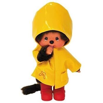 Bandai - Monchhichi - Ciré Iconique Jaune 20 cm - Réf : SE22117 2