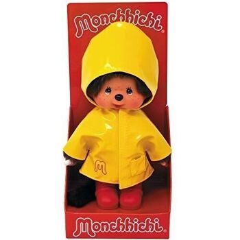 Bandai - Monchhichi - Ciré Iconique Jaune 20 cm - Réf : SE22117 3