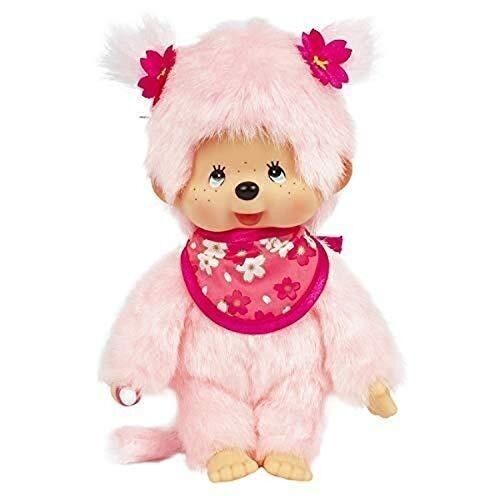 Bandai - Monchhichi - Plüschtier - Pinky Sakura rosa 20 cm - Ref: 24289