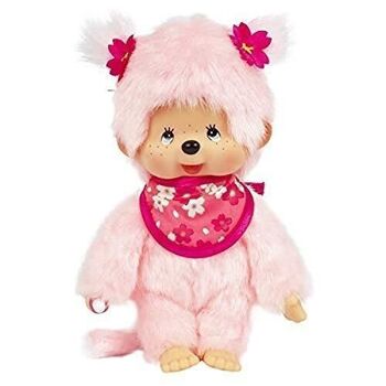 Bandai - Monchhichi - peluche - Pinky Sakura rose 20 cm - Réf : 24289 1