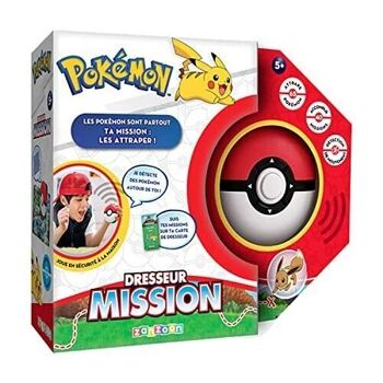Bandai - Pokémon - Dresseur Mission - Jeu électronique en Forme de Poké Ball - Jeu interactif, sans écran, à Reconnaissance vocale sur l'univers des Pokémon - Parle français - Réf : ZZ21117 3