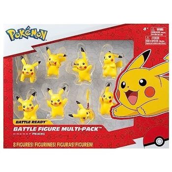 Bandai - Pokémon - Pack de 8 Figurines Pikachu - 8 Figurines Battle - Réf : JW2604 3