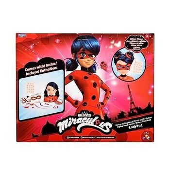 Bandai - Miraculous Ladybug - Tête à coiffer Miraculous Deluxe 21cm - Tête à coiffer Marinette + 30 Accessoires - Réf :  P50247 2