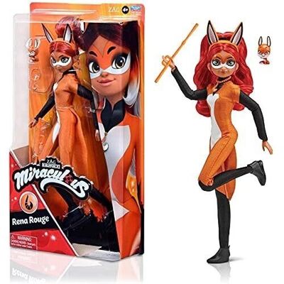 Bandai - Miraculous Ladybug - Doll - Rena Rouge - 26 cm articulated fashion doll - Ref: P50004