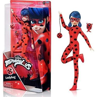 Bandai - Miraculous Ladybug - Bambola - Ladybug - Bambola fashion articolata 26 cm - Rif: P50001